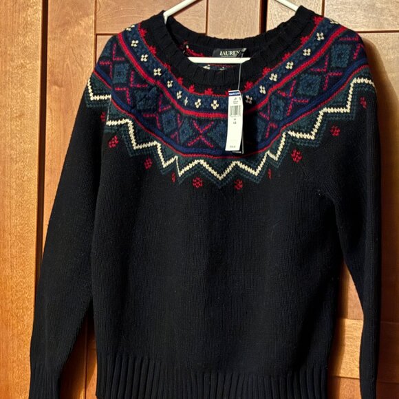 Lauren Ralph Lauren Sweaters - Lauren Ralph Lauren Fair Isle Wool Blend Pullover Crew-nack Sweater $208